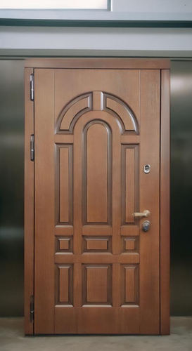 Коричневая термодверь МДФ