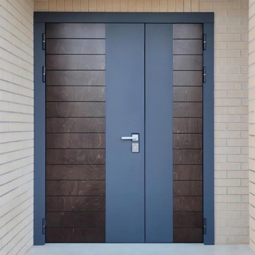 Полуторная двухцветная дверь