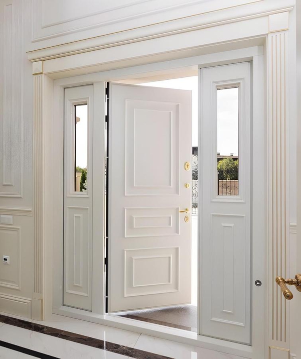 Парадная дверь с остеклением