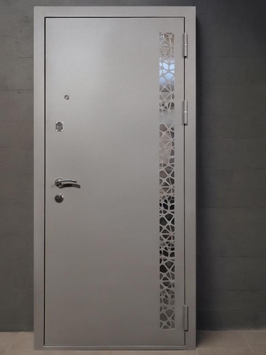 Порошковая дверь с лазерной резкой