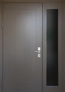 Однопольная термодверь с остеклением сбоку (МДФ RAL)